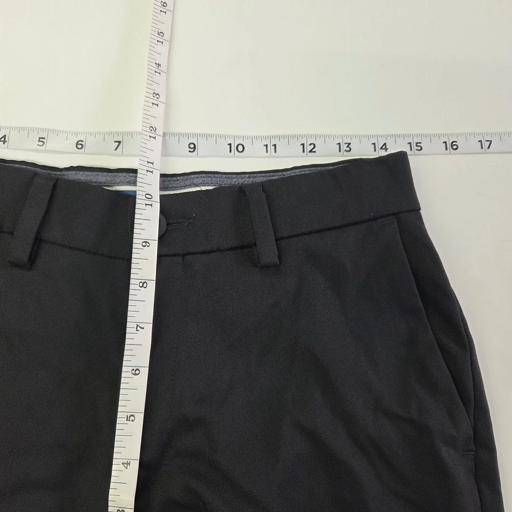 Haggar Cool Right Performance Flex Pants Mens 30x30 Black Slim Fit Dress Slacks